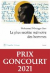 La plus secrète mémoire des hommes - Prix Goncourt 2021