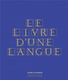 Le livre d'une langue