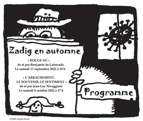 Flyer Rentrée littéraire Zadig 2022